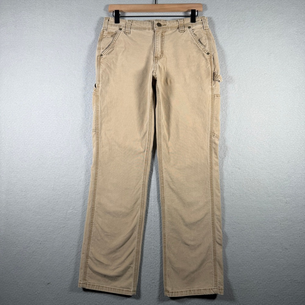 Carhartt Mens Original Fit Canvas Carpenter Pants Tan 102080 257 31x30